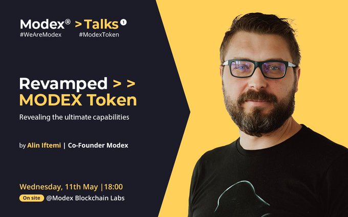 CryptoRiskGroup's tweet photo. Join us at our newest 𝗠𝗼𝗱𝗲𝘅 𝗧𝗮𝗹𝗸𝘀 edition, on 𝗠𝗮𝘆 𝟭𝟭𝘁𝗵, 𝟭𝟴:𝟬𝟬 at Modex Blockchain Labs! At 𝗥𝗲𝘃𝗮𝗺𝗽𝗲𝗱 𝗠𝗢𝗗𝗘𝗫 𝗧𝗼𝗸𝗲𝗻 session we'll reveal the latest features of the #MODEXToken, the tokenomics model, company’s updated roadmap.

#WeAreModex $MOD https://t.co/XhJ5255mCG