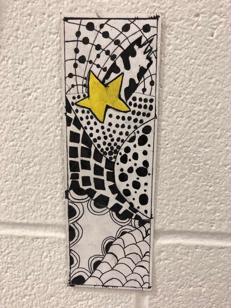 CBrown267's tweet photo. Had a little hiatus on here as I finished an LTO and transitioned back into OTing, but been engaged with some incredible activities! Thought I’d share some of the great work from the last art project I did with the 8s #zentangles #MentalHealthMatters #VisualArt #focalpoint https://t.co/rmfFBhYi9i