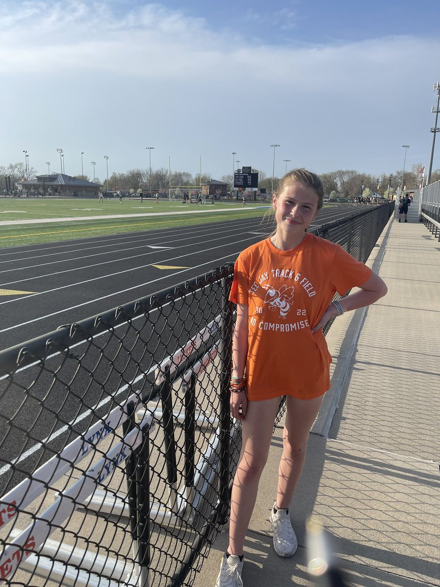 CBTJgirlstrack's tweet photo. CB Relays were great! Top spots were Shaeley 3rd in the long jump, Ali 4th in the 400 hurdles, and the winning 4x4 team of Lexi to Rylee to Shaeley to Makena. https://t.co/V7SPwF3TgP