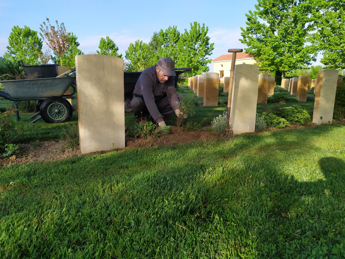 Nord_albert's tweet photo. Gap filling and other works at Padua war cemetery today @CWGC https://t.co/NZ4Aofmaju