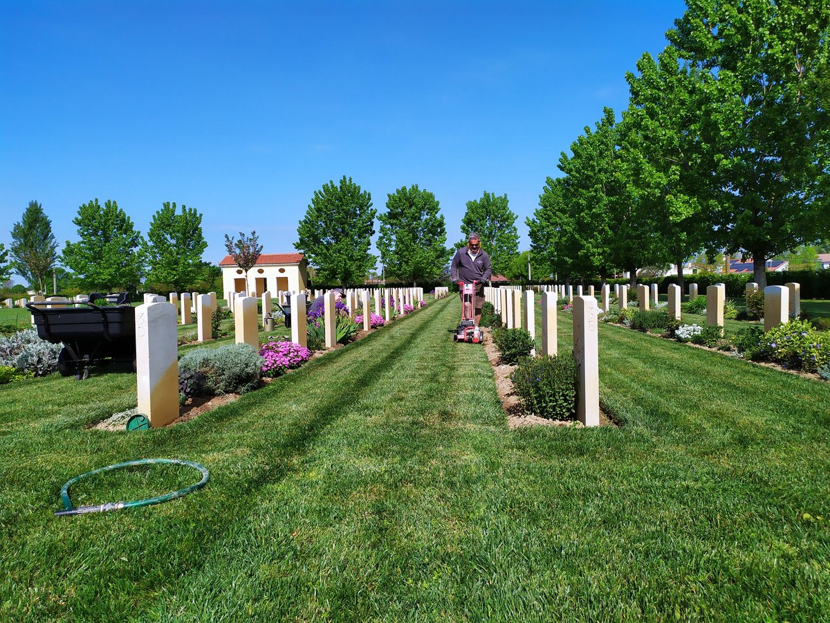 Nord_albert's tweet photo. Gap filling and other works at Padua war cemetery today @CWGC https://t.co/NZ4Aofmaju
