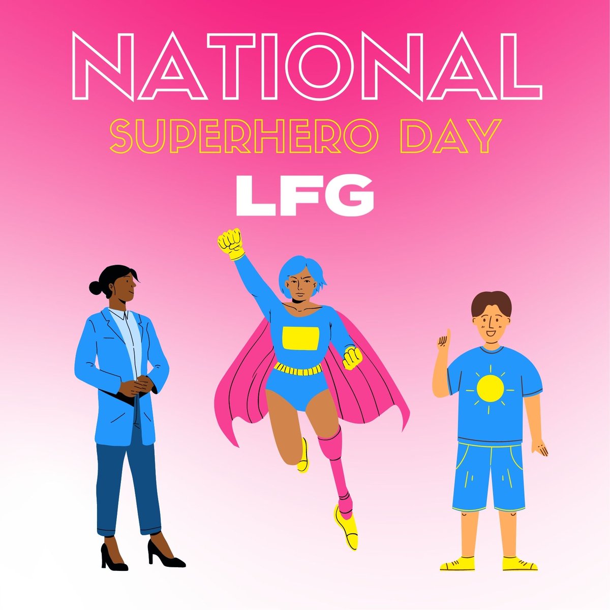 Not all heroes wear capes. Some wear soccer jerseys, some wear blazers, and some wear the cleanest t-shirt they could find today. Happy #NationalSuperheroDay to everyone out there fighting to leave the world better than they found it!