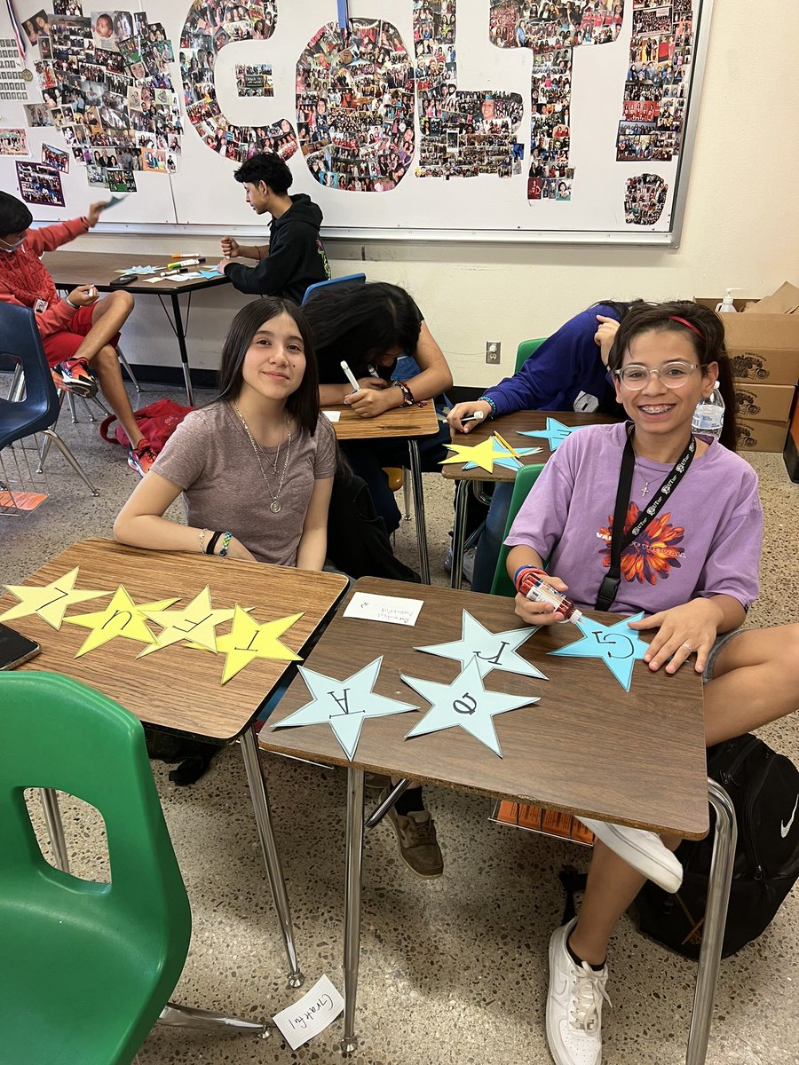 Melissa (Bozkurt) Garcia (@mrs_bzkrtgarcia) on Twitter photo Examples of part 1 of our SEL project! We will be pairing these stars with a #POSITIVE End of Year Letter incorporating SEL skills that students will be writing to each other! Arenβt our students awesome?! #actandadjust #embraceevery1 <a href="/MaribelAranda12/">Maribel Aranda</a> <a href="/ECISDCounselors/">ECISD Counselors</a> <a href="/7Mindsets/">7 Mindsets</a> Examples of part 1 of our SEL project! We will be pairing these stars with a #POSITIVE End of Year Letter incorporating SEL skills that students will be writing to each other! Arenβt our students awesome?! #actandadjust #embraceevery1 <a href="/MaribelAranda12/">Maribel Aranda</a> <a href="/ECISDCounselors/">ECISD Counselors</a> <a href="/7Mindsets/">7 Mindsets</a>