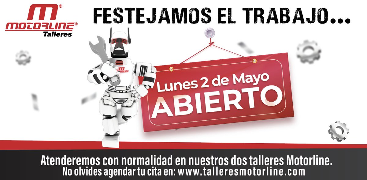motorline_ec's tweet photo. ⏰👏Sabemos que el Lunes tendrás un tiempo en tu agenda para hacer el mantenimiento , o esa revisión que no le has hecho a tu auto! Lunes de feriado, atenderemos en horario normal en nuestro dos talleres.
#diadeltrabajo #feriado #multimarcas #haval #motorline #soueast #greatwall https://t.co/2xPhe61l6w