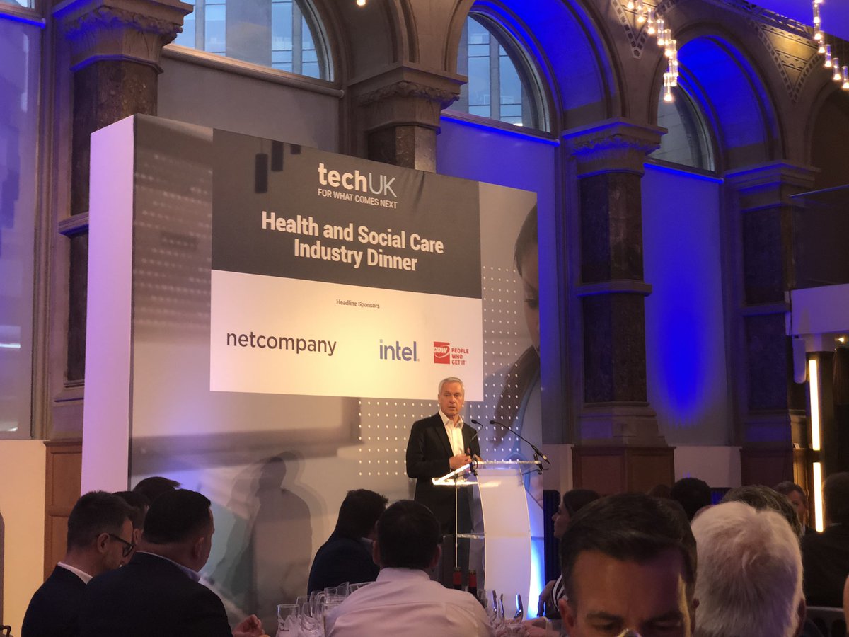 techUK's tweet photo. Our @techUKCEO welcoming everyone to our first #healthtechUK Leeds dinner. https://t.co/ox1zkpH0sz