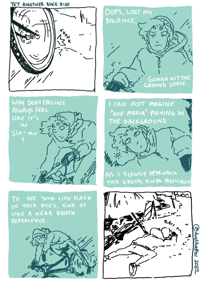dusthatter's tweet photo. I should learn to bike better #comic https://t.co/cTZrGM8SSq