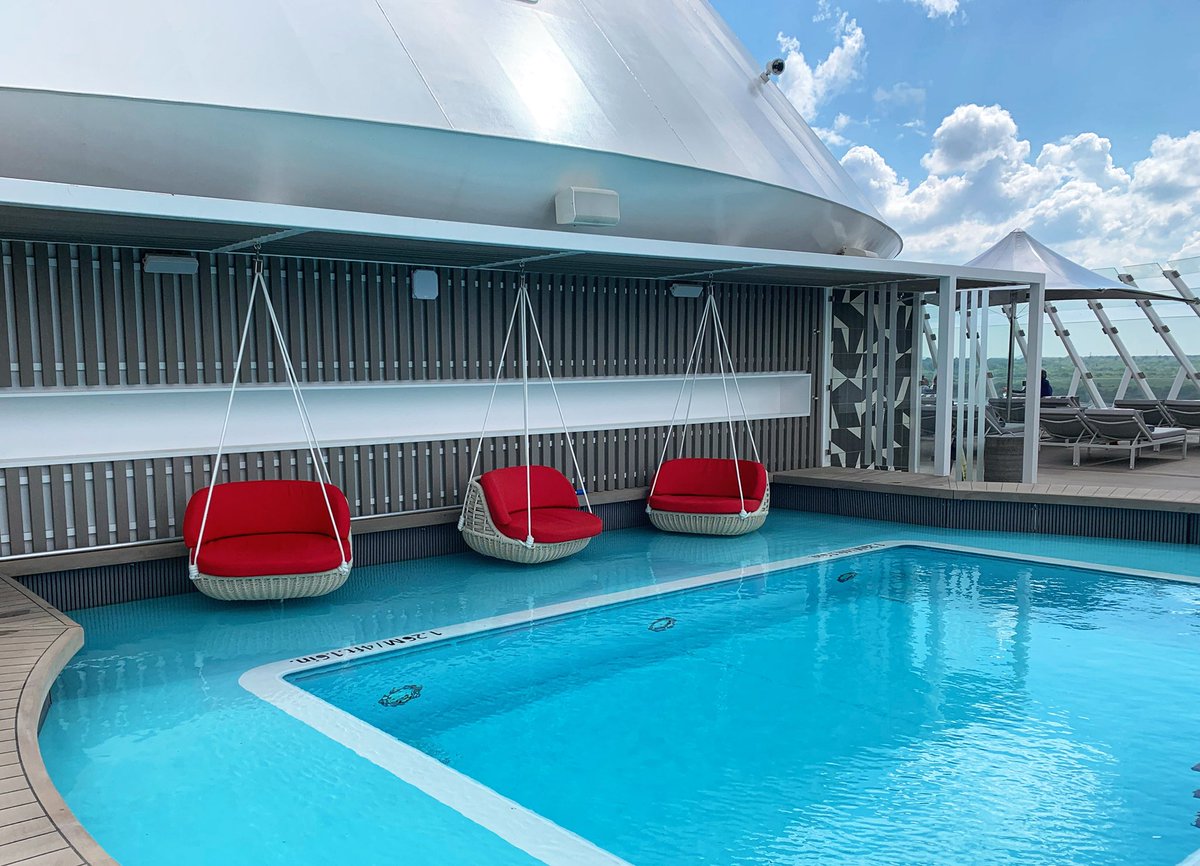 TCsarahbolton's tweet photo. The stunning Retreat area (definitely worth upgrading to a suite to get this benefit!) on @CelebrityUK #CelebrityBeyond #BugNaked #CaptainKate @MccueCaptain #celebritylovesagents #CLIAMaster #CruiseExpert #CruiseAgent #EdgeClass #JourneyWonderFULL @life_at_tc https://t.co/v768OzBjY2