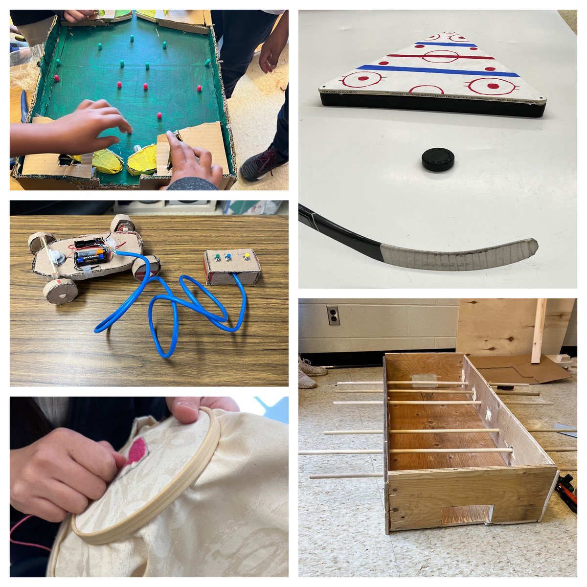 Mr_Marchesini's tweet photo. It’s Day 4 of #SPLICEWEEK and projects are really starting to take shape @srgycdsb! Can’t wait to see tomorrow’s finished products! https://t.co/UL11sF8i9b