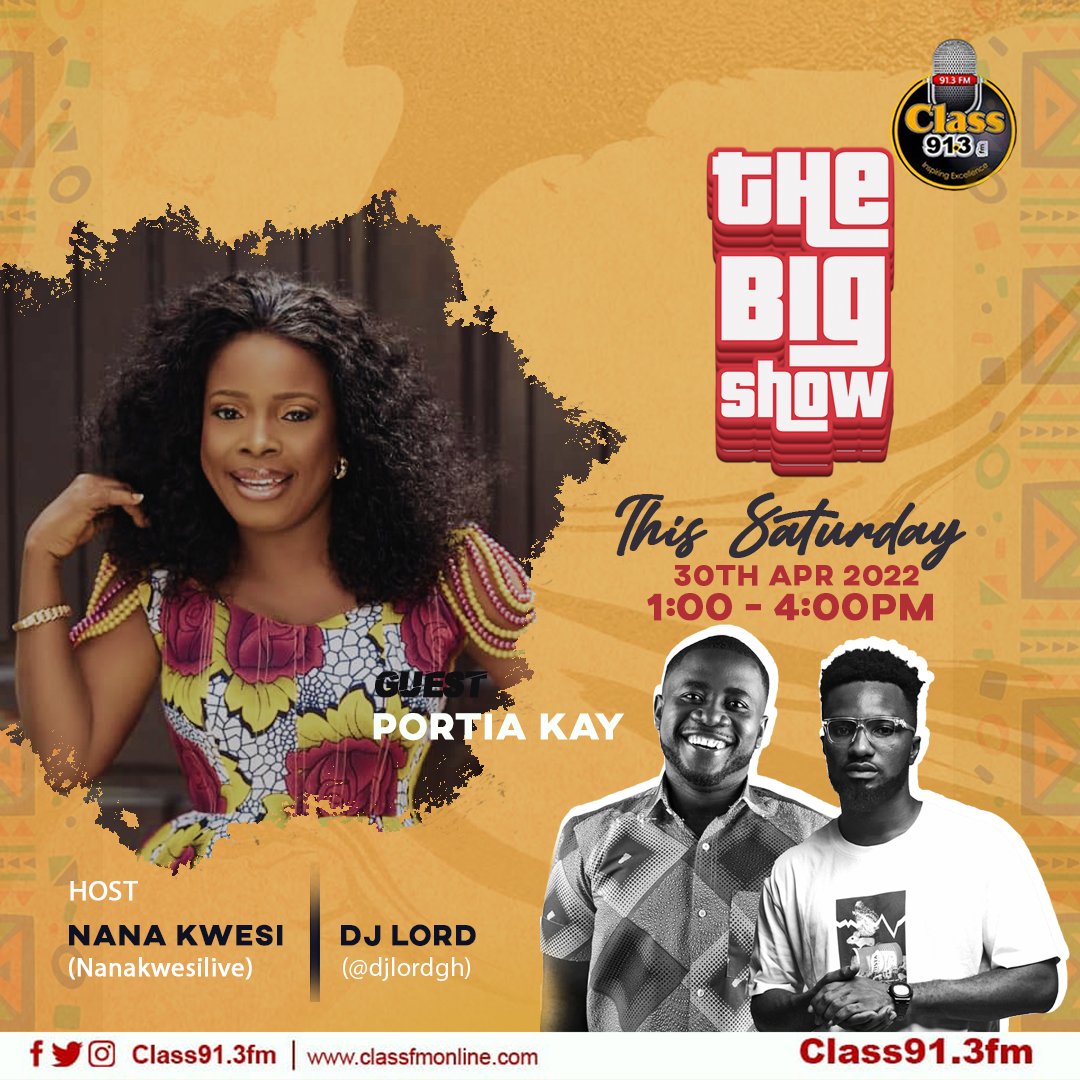blessedglory2's tweet photo. Catch Us Live On The Big Show With @NanaKwesiLive, @MajorPapJ, @praiseKusi And @PortiaKay For The Biggest Fun Time On Class 91.3 Fm Every Saturday Between 1pm And 4pm
#TheBigShow
#Burnaboy #Knust #PeterEdochie #RyanReynolds #Davido #BreakingNews https://t.co/wR4M1L4FNf