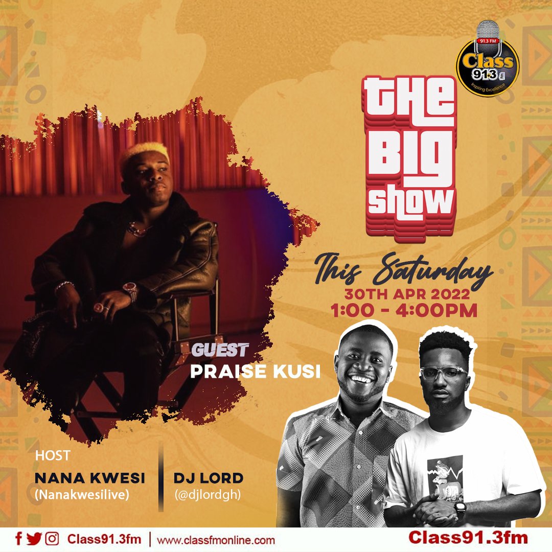 blessedglory2's tweet photo. Catch Us Live On The Big Show With @NanaKwesiLive, @MajorPapJ, @praiseKusi And @PortiaKay For The Biggest Fun Time On Class 91.3 Fm Every Saturday Between 1pm And 4pm
#TheBigShow
#Burnaboy #Knust #PeterEdochie #RyanReynolds #Davido #BreakingNews https://t.co/wR4M1L4FNf