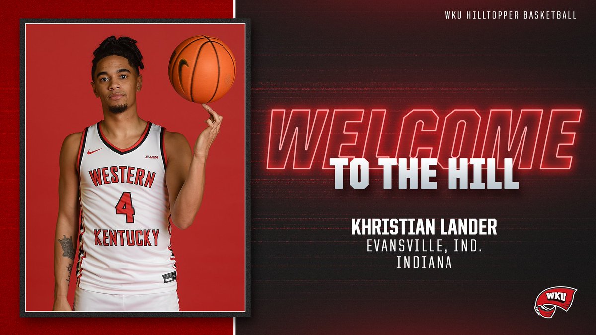 WKU Hilltopper Basketball (@wkubasketball) on Twitter photo ๐ ๐ช๐ฒ๐น๐ฐ๐ผ๐บ๐ฒ ๐๐ผ ๐ง๐ต๐ฒ ๐๐ถ๐น๐น โน๏ธโโ๏ธ
We can't wait to see this guy on the floor in Diddle Arena.
Welcome home, <a href="/khristianlander/">Khristian Lander</a>! #GoTops
๐ | goto.ps/3LrmpSh ๐ ๐ช๐ฒ๐น๐ฐ๐ผ๐บ๐ฒ ๐๐ผ ๐ง๐ต๐ฒ ๐๐ถ๐น๐น โน๏ธโโ๏ธ
We can't wait to see this guy on the floor in Diddle Arena.
Welcome home, <a href="/khristianlander/">Khristian Lander</a>! #GoTops
๐ | goto.ps/3LrmpSh