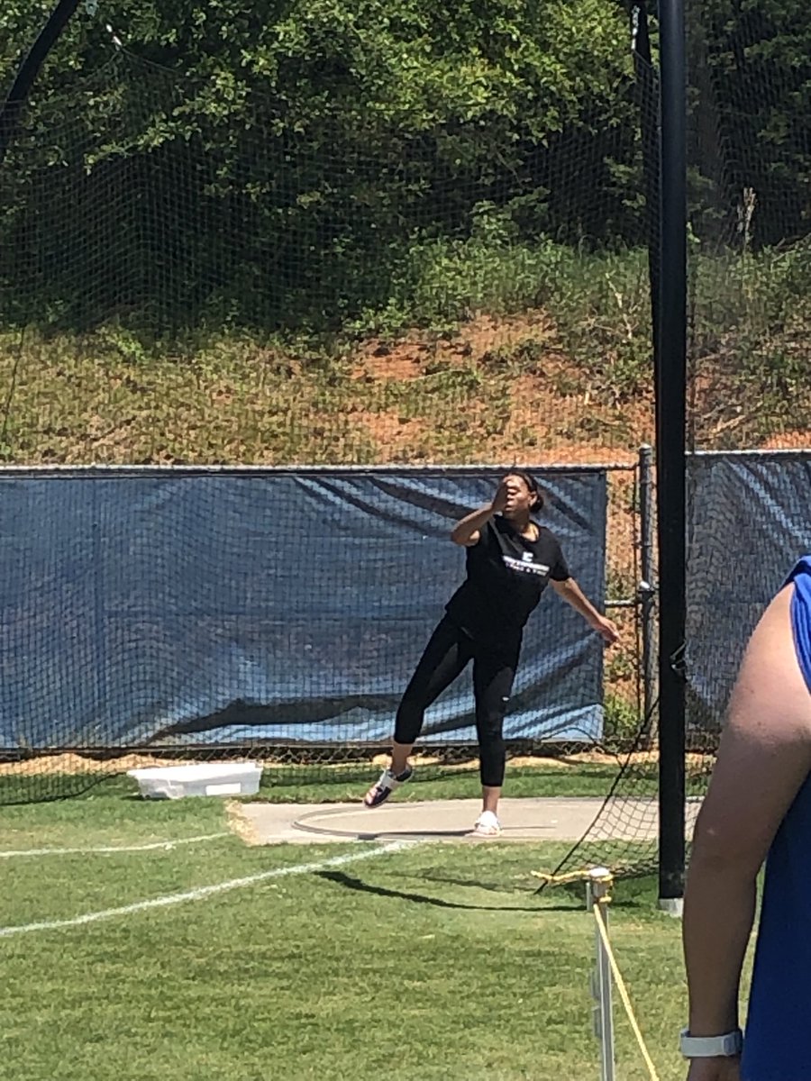 Edith and Dana finish top 10 in regional discus with Dana bringing home the Championship!! Great job ladies.