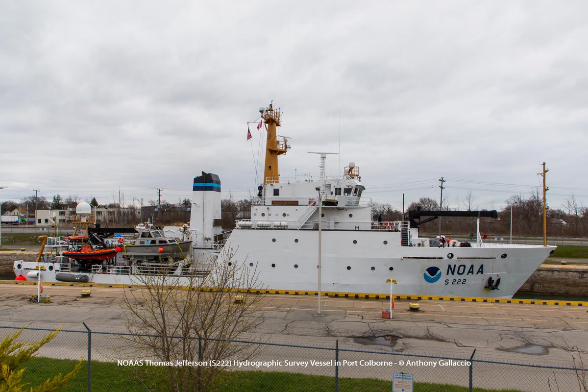 A_Gallaccio's tweet photo. #NOAA #ship #thomasjefferson #s222 in #portcolborne #lock8 #wellandcanal #hwyh20 @NOAA @PortColborne @hwyh2o https://t.co/i5vmMCegUo
https://t.co/sB8Xkesbbe https://t.co/fFBFh5KLEh