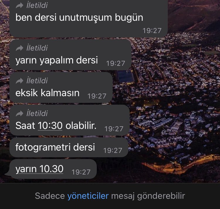 Sorun değil hocam isterseniz yarın da unutabilirsiniz