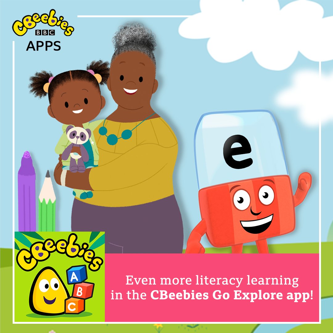 CBeebiesHQ's tweet photo. Go Explore our latest updates... ❤️

The updated Alphablocks &amp; JoJo and Gran Gran games will help you support your child's literacy! 🙌

You can download the #CBeebiesGoExplore app here 👉 https://t.co/lMdRbDLzIQ https://t.co/xgpaWvhYZ9