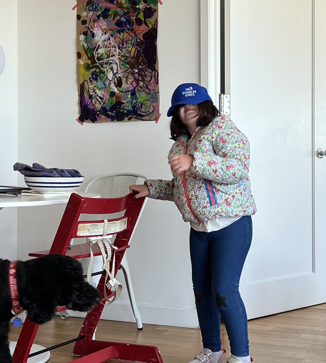 lukebrosen's tweet image. A 7 year old @KIF1A kiddo just stole my @2DDPodcast hat! I guess I’ll have to get another one. You can get your own hat here: twodisableddudes.com/shop/