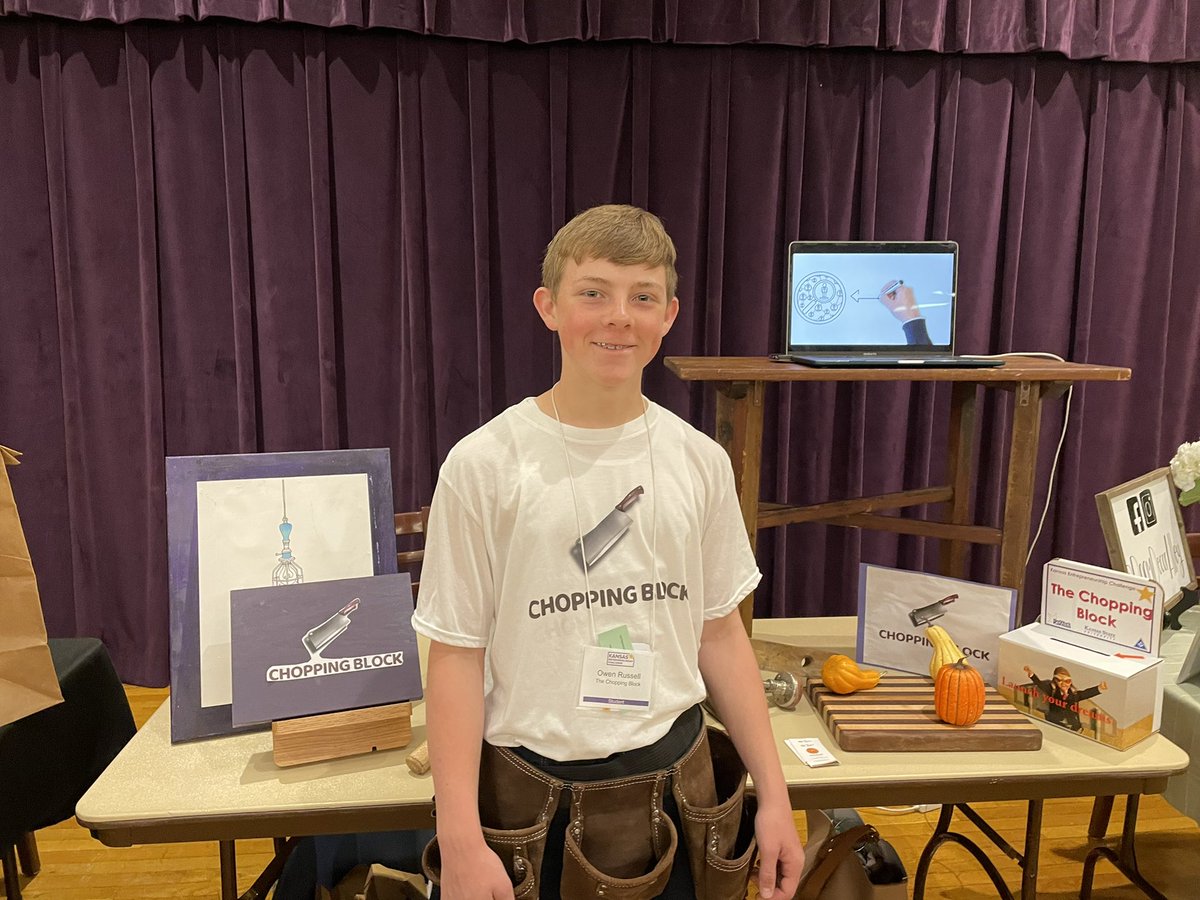RepCoED's tweet image. Proud of our Republic County students presenting today at Kansas Entrepreneurship Challenge! @networkkansas #KEC