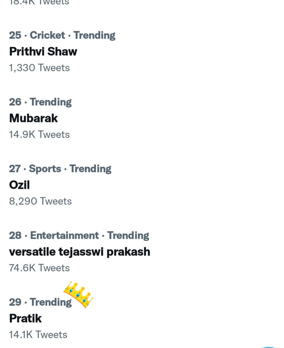itsvioraa's tweet photo. PRATK Naam hi kafi hain
Trending 🔥
#PratikSehajpal #PratikFam #DuaKaro
#SubhaSeSham https://t.co/qx0oXdaM8K