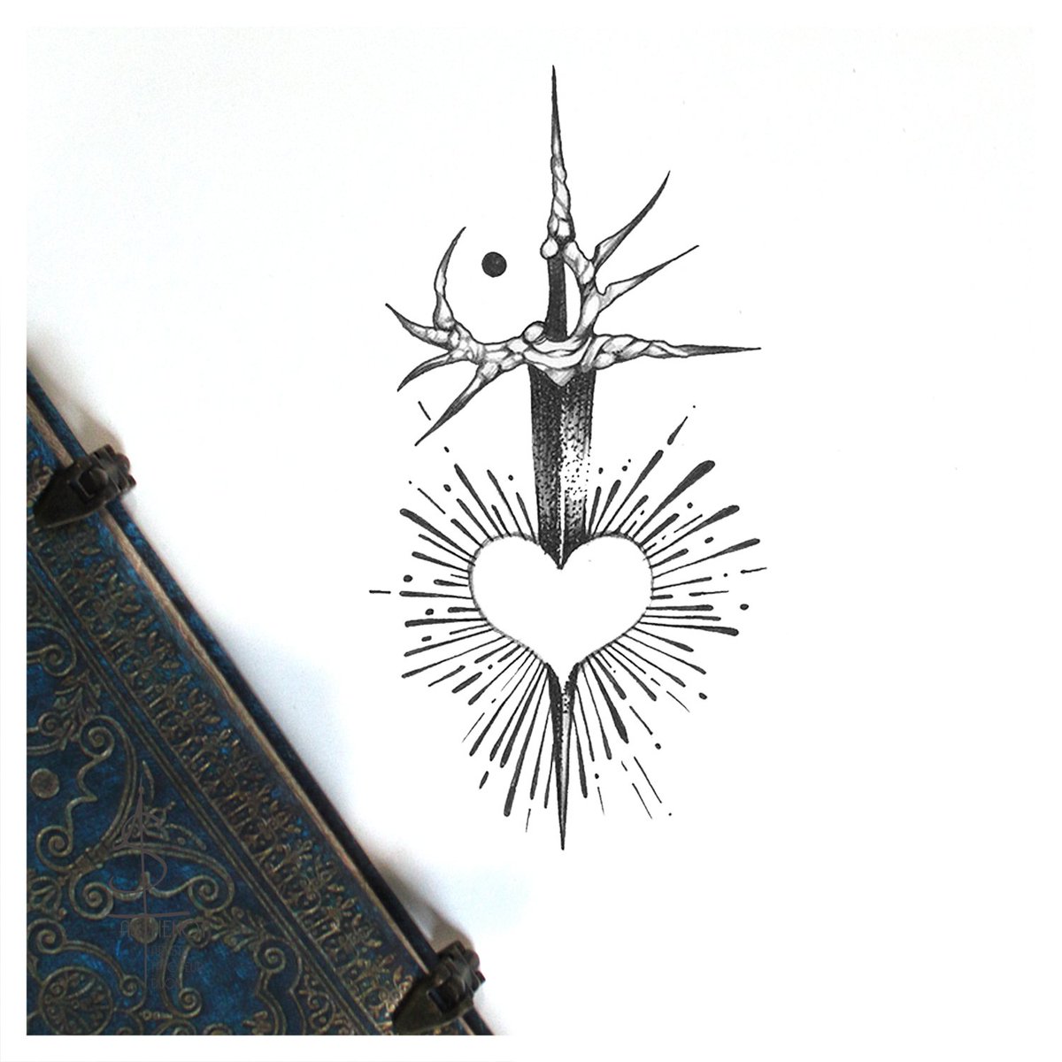 Enchantedarts's tweet photo. Voici 3 petites dagues 
Trois propos autour d'un classique

#dague #dagger #poppy #organic #tattooartist https://t.co/K1GmfSzoSM