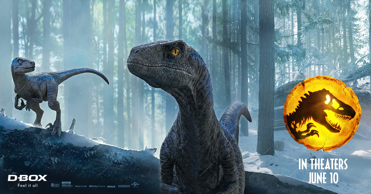 Jurassic World Dominion D-Box banner