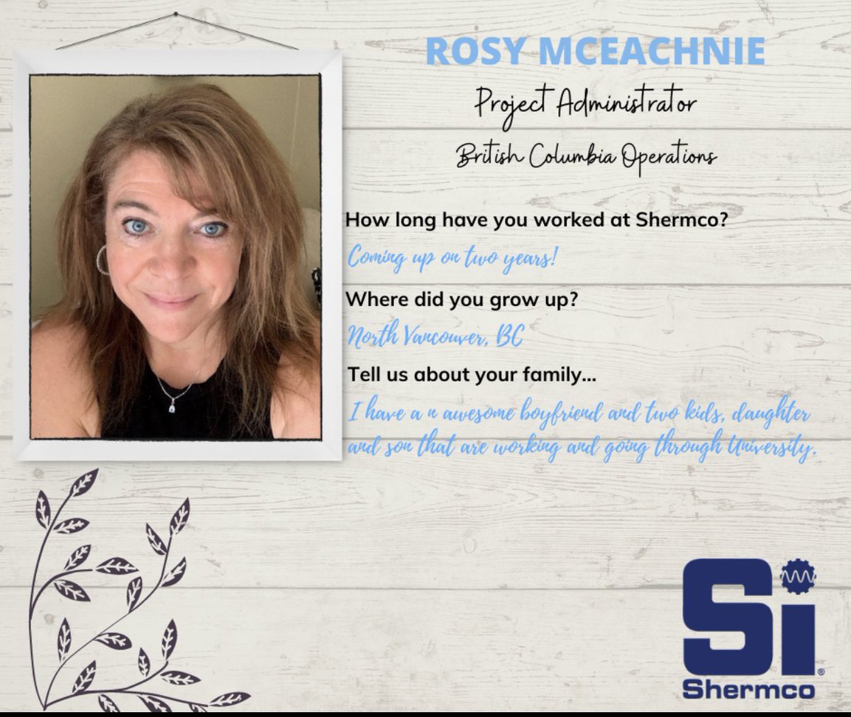 ShermcoCanada's tweet photo. Happy admin professional week to our Rosy out in British Columbia https://t.co/vtyJfkEsmy