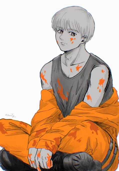ツナギの下は勿論コレで…

#ArminArlert 