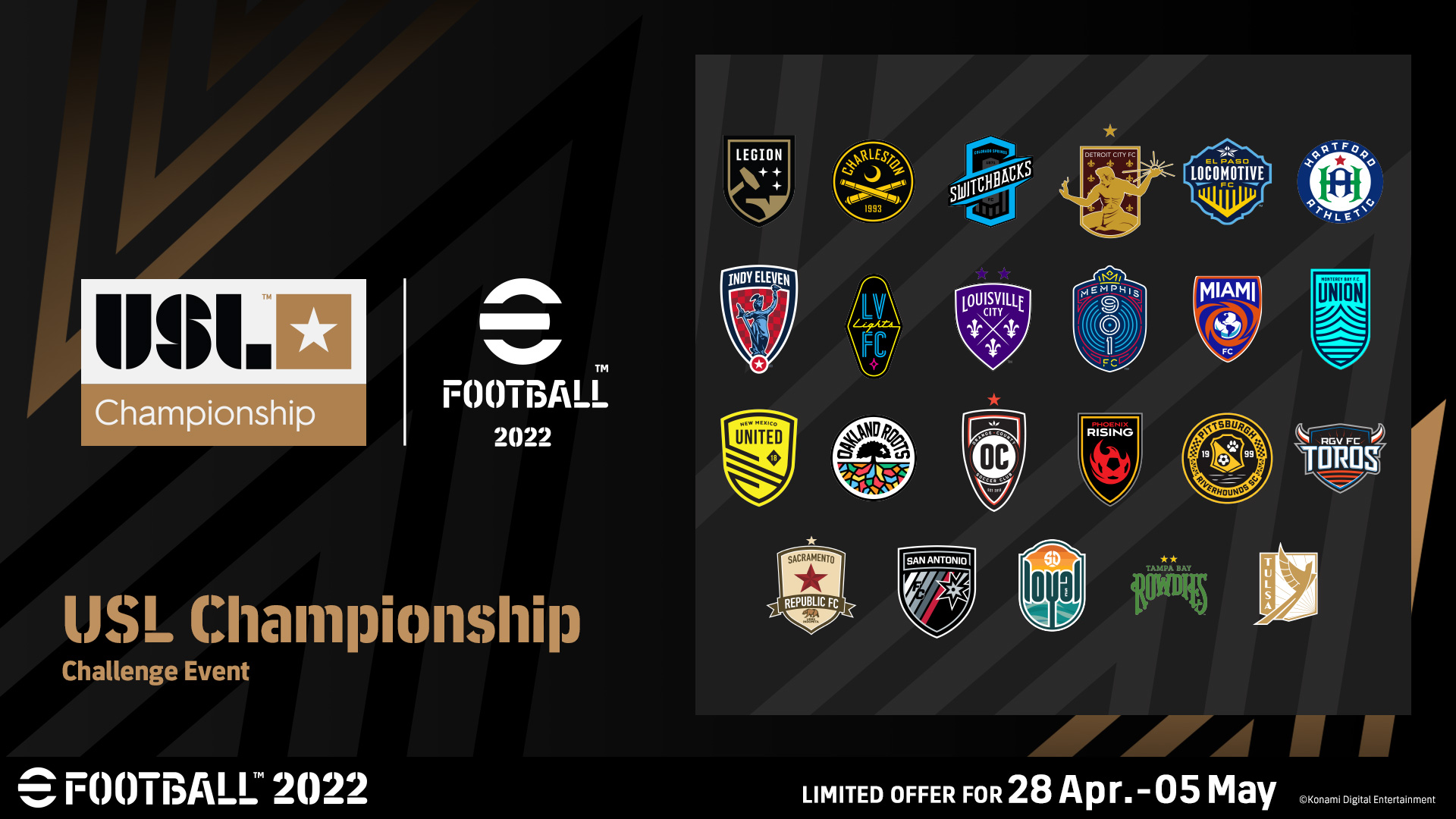 USL Championship on X: You can now play as full USL Championship teams in  @play_eFootball with a limited-time event 🎮 📂Main Menu ->📂Authentic Team  ->📂Events Download the free-to-play game and represent your