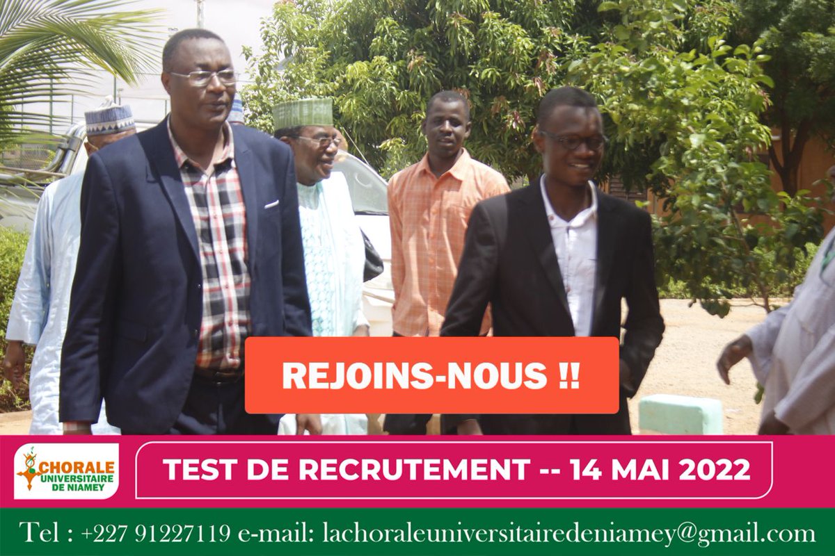 ChoraleNiamey's tweet photo. C’était la visite des hautes autorités culturelles du Niger à la Chorale Universitaire 
 *Événement* : Visite d'une forte délégation du Ministère de la Culture après le Sommet de l'UA 2019.  
Oumarou Hadari( ancien ministre de la culture  et Compositeur de l'Hymne de la Jeunesse) https://t.co/0UrQIhBgjM