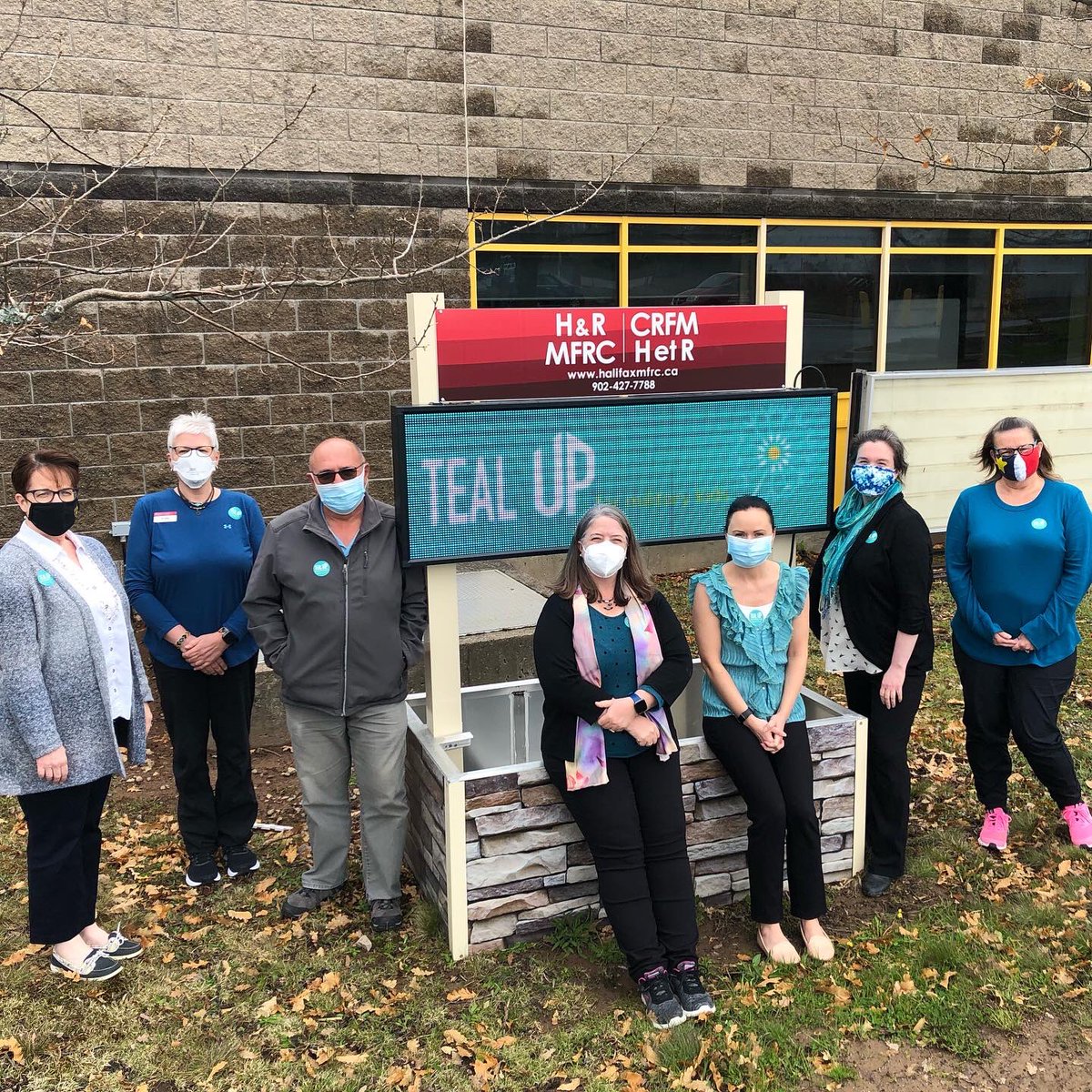 HRMFRC's tweet photo. We’re proud to wear teal today to show our support for military kids! We celebrate their resilience and are here to support them through the challenges of the military lifestyle. #TealUp #MilitaryLife #MilitaryFamilies #Halifax #NovaScotia https://t.co/8VdlsXekxh