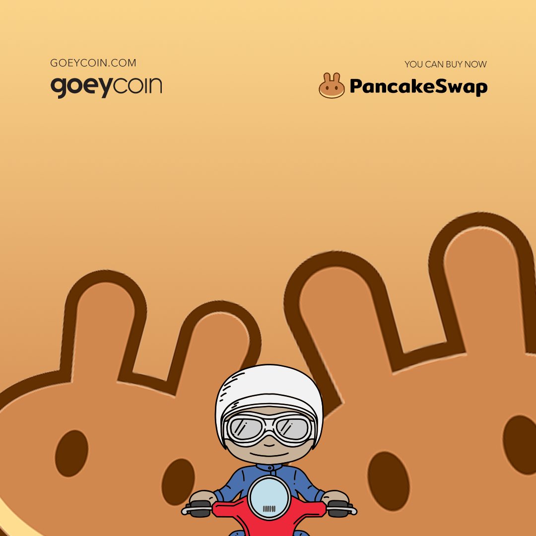 You can find #Goeycoin at PancakeSwap: pancakeswap.finance

Don't be left out, buy it now!

#tokenomics #technology #digitaleconomy #cryptocurrency #utlitytoken