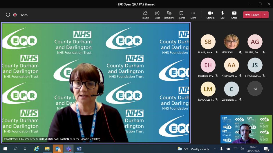 JamesBurman4's tweet photo. Great PAS/EPR session this morning with Julie Crampton. Some great discussions. Recording available for staff soon. https://t.co/vp7Rtkg97z