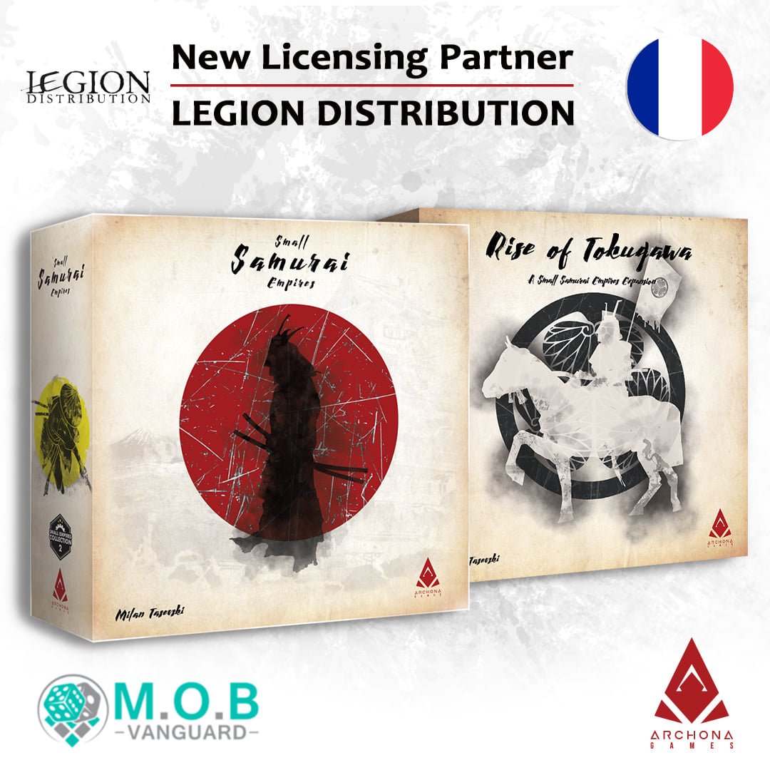 MOBVanguard1's tweet photo. We very proudly announce that Small Samurai Empires and Rise of Tokugawa, by our friends @ArchonaGames, is going to be made available to the French-speaking world by Légion Distribution!
#licensing #mobvanguard #proudagents #bgg #boardgames #france #archona #legiondistribution https://t.co/lulucBQPj4
