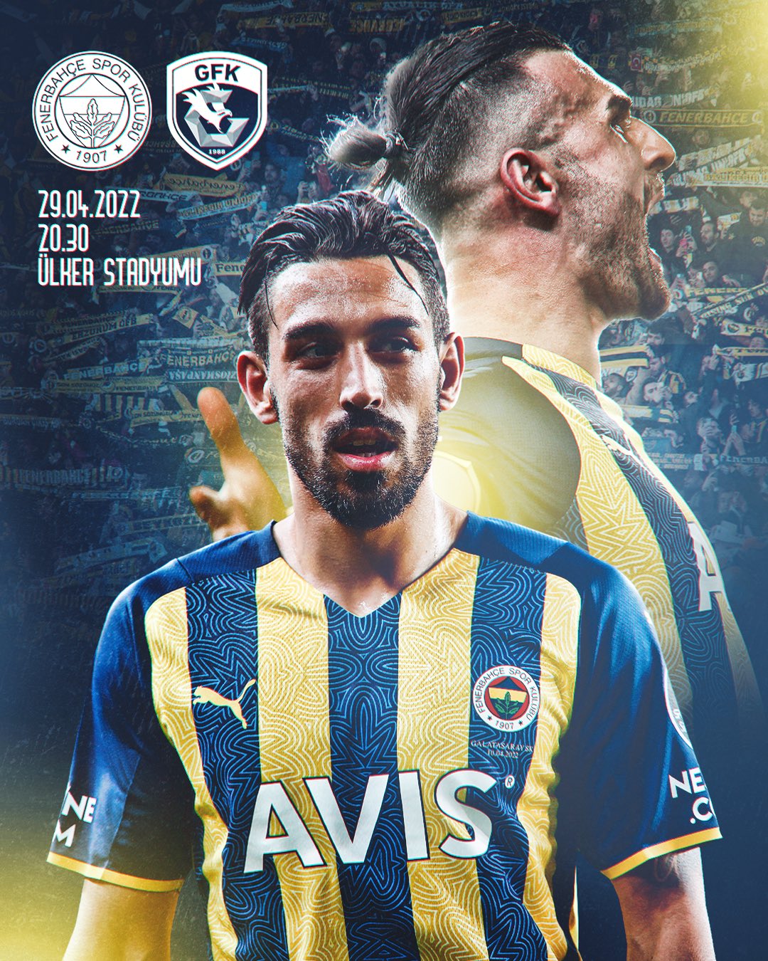 Fenerbahçe Gaziantep Maçı için Hazırladığı Görsel