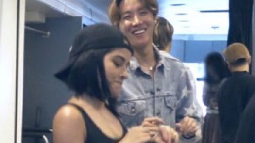 jhopecentric's tweet photo. the way hobi and becky g always supports each other, truly adore their friendship 🥺 https://t.co/LFAJzWevhu