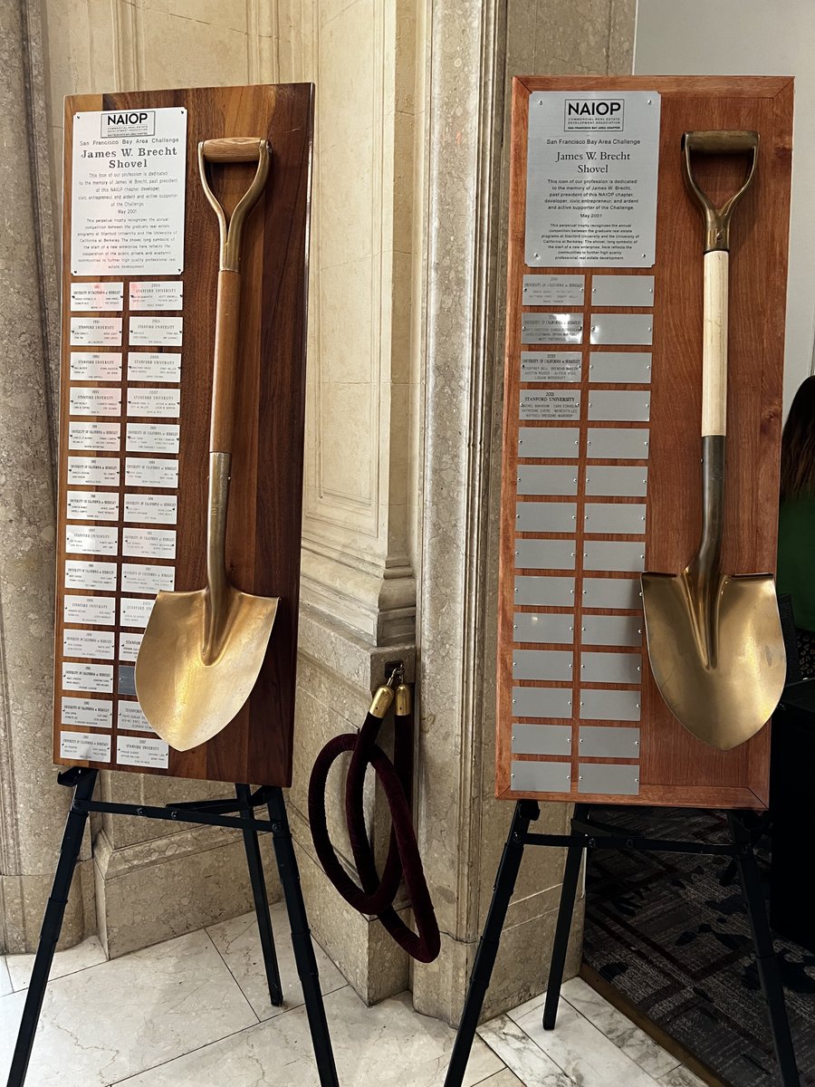 FisherUCB's tweet photo. The 33rd Annual Real Estate Challenge has begun! Cal faces off against Stanford for the coveted Golden Shovel. This year, teams have been tasked with a development project for Downtown Sausalito. @naiopsfba #GoldenShovelAward
#RealEstateChallenge
#NAIOP https://t.co/kAkx9sAvW7