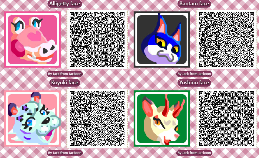 ElvisJack69's tweet photo. Other 3 patterns of villagers faces, I made 90 of 413 in total X'D
#AnimalCrossingNewHorizons #animalcrossing #acnh #どうぶつの森 #NintendoSwitch #animalcrossingpatterns #AnimalCrossingDesigns #pixelart #あつまれどうぶつの森 #あつ森 https://t.co/gaIw0dEiKr