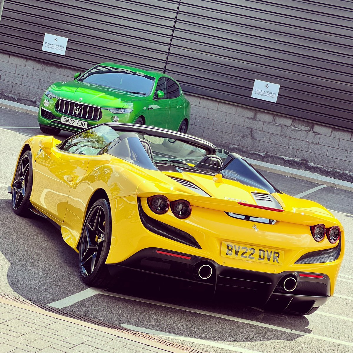 wesandpete's tweet photo. Last pic of my baby before we head to the bar… I think I’m in love ❤️🧡💛 #f8tributo #f8spyder #giallomodena #ferrariclub #carlifestyle #ferrarif8tributo #f8 #supercars #ferrarif8 #luxurycars #luxurylifestyle #luxury #f8spider #exoticcars #sportscar #ferrarif8spider https://t.co/g3XE41t2ca
