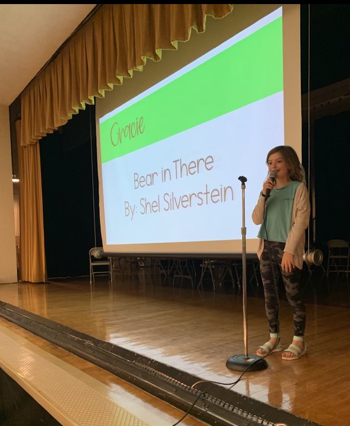 BinfordBadgers's tweet photo. 3rd grade poetry recital! Great oral communication skills! @MCCSC_EDU https://t.co/d5Wbhdv5bn