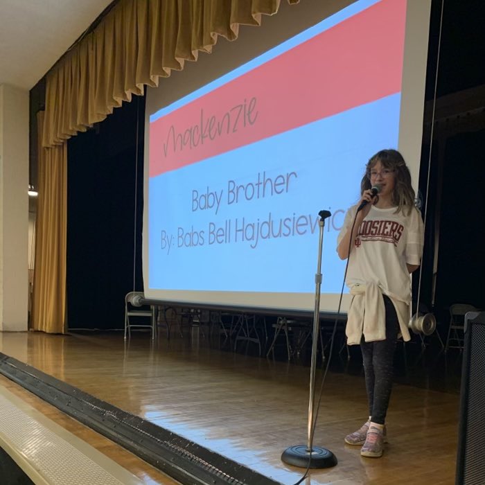 BinfordBadgers's tweet photo. 3rd grade poetry recital! Great oral communication skills! @MCCSC_EDU https://t.co/d5Wbhdv5bn