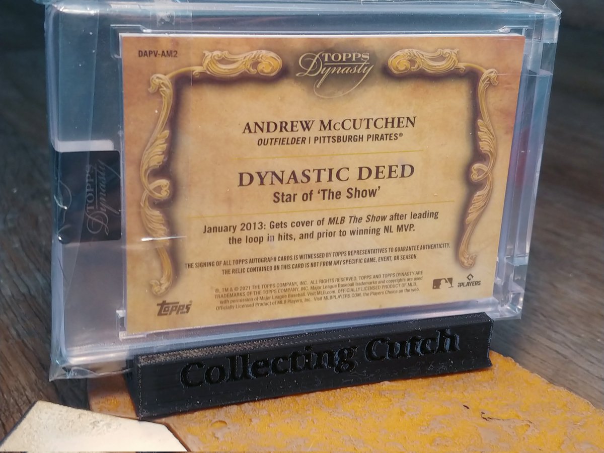 CollectingCutch's tweet photo. Today's #CutchPC card is this 2021 Topps Dynasty Vertical card serial numbered 5/5. These vertical Dynasty cards are even better than the horizontal ones in my opinion and I love the horizontal ones. Topps Dynasty is the absolute best looking product produced each year. https://t.co/jRNUvD4EL9