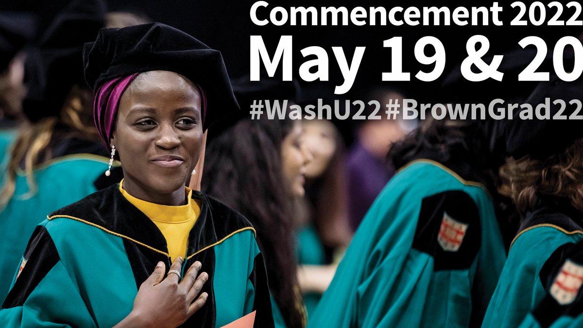 BrownSchool's tweet photo. Celebrate this year's cohort of changemakers at the Brown School Recognition Ceremony on May 19. Keynote address by Bethany Johnson-Javois, MSW, President & CEO @deaconessfound. Student speaker is MSW candidate Brandon Noel. https://t.co/4Ra4ZllzdT
#WashU22 #BrownGrad22 https://t.co/huozh7a3ZG