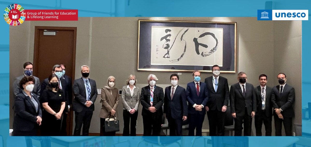 📢Ambassadors of the <a href="/UN_GF4Education/">UN Friends for Education & Lifelong Learning 📕</a> gathered at the <a href="/JapanMissionUN/">Japanese Mission UN</a> to deepen the discussions on the #TransformingEducation Summit with <a href="/UNESCO/">UNESCO 🏛️ #Education #Sciences #Culture 🇺🇳</a> ADG for #ED <a href="/SteGiannini/">Stefania Giannini</a> &amp; #UNSG's Special Adviser
<a href="/leogarnier/">Leonardo Garnier</a>