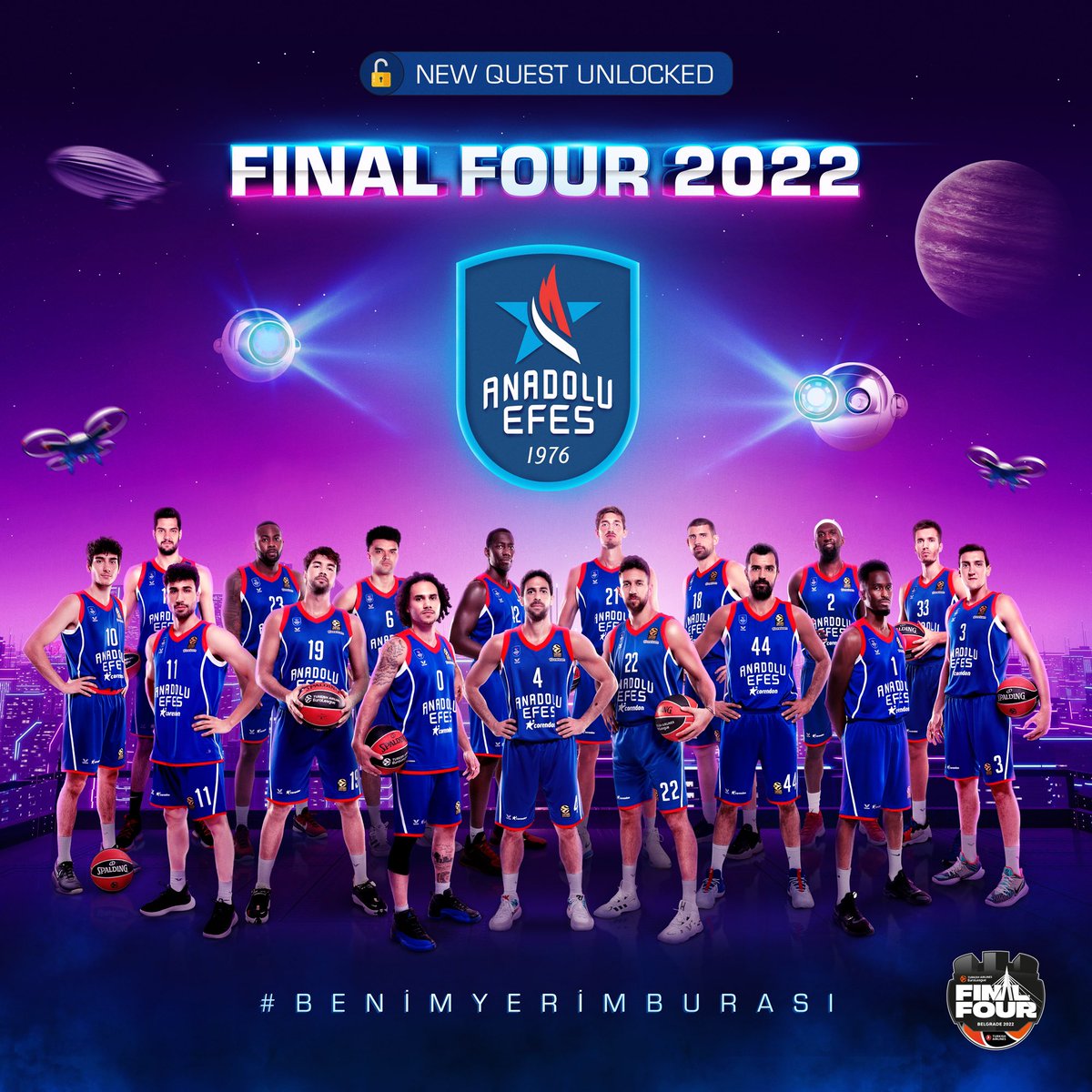🇹🇷 Turkish Airlines EuroLeague’de son şampiyon gururumuz Anadolu Efes, bugün aldığı galibiyetle art arda üçüncü kez Euroleague Final Four’una gitmeyi garantiledi. Gururluyuz!

Başarılar diliyoruz <a href="/AnadoluEfesSK/">Anadolu Efes SK</a>!

#AfyonBasketboluSeviyor