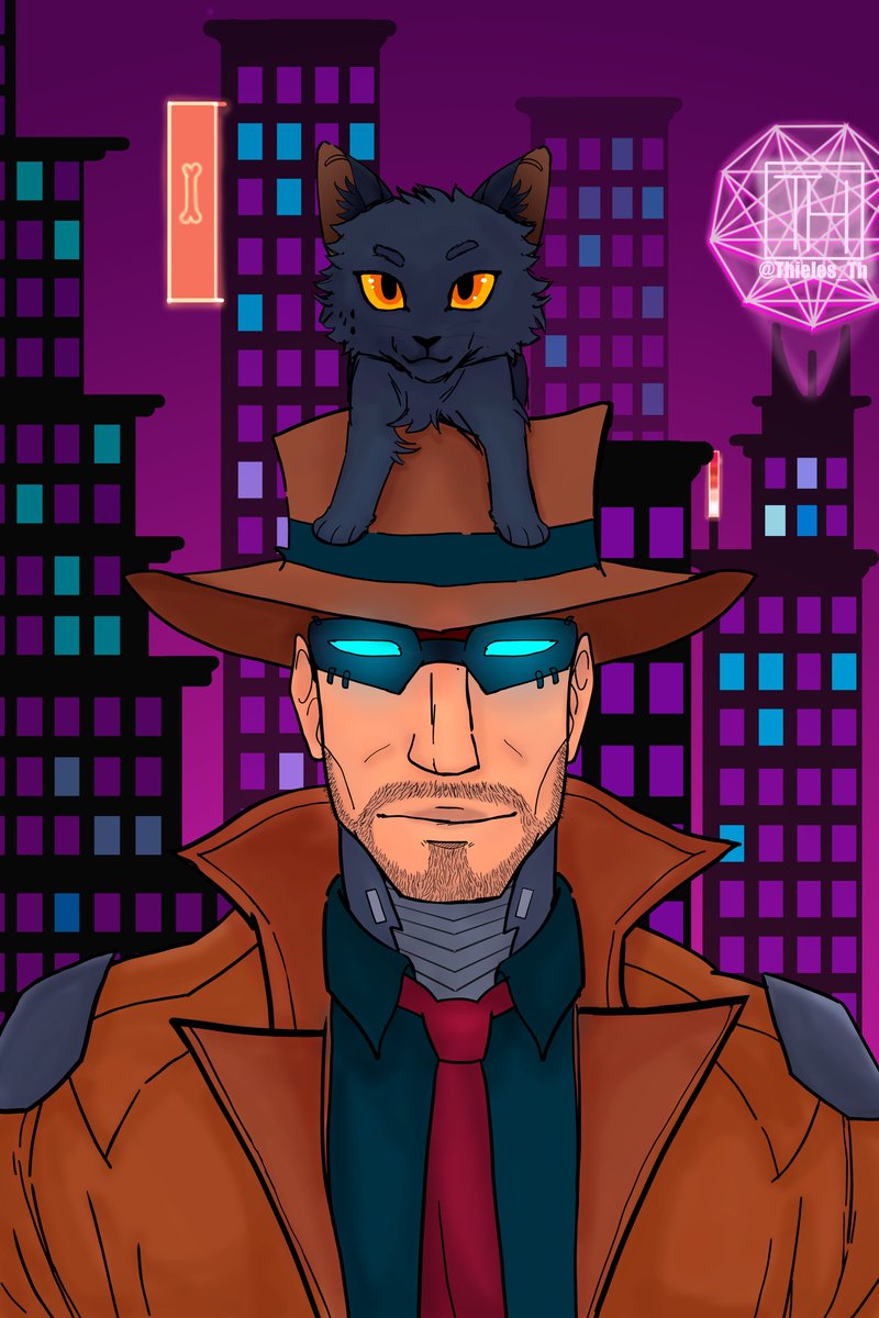 Thieles_TH's tweet photo. Rex e William - Tales of the Neon Sea.
Joguinho que joguei ano passado (faz mt tempo mds)
Não cheguei a zerar, mas a gameplay e os puzzles são muito gostosinhos. Então decidi fazer uma artezinha.
#Taleoftheneonsea #ilustration #fanart #detective https://t.co/AUcsghVxh7