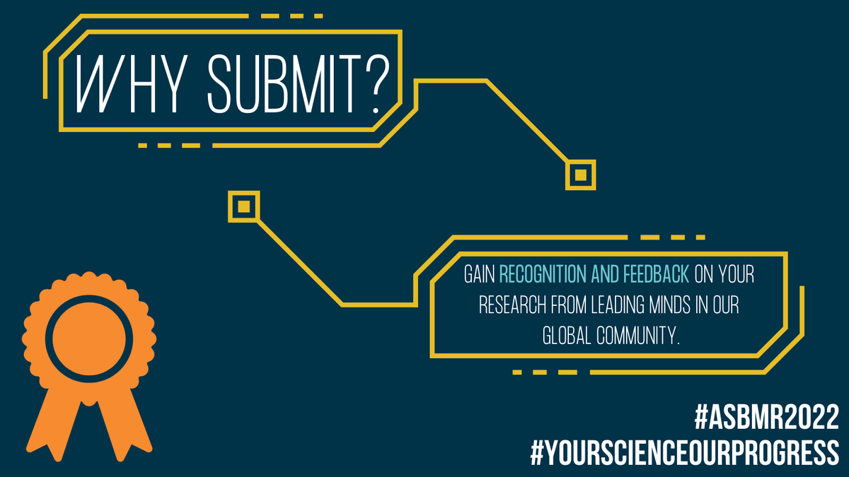 ASBMR's tweet photo. There's only 6 days left to submit your abstract for #ASBMR22! Submit by next Wednesday, May 4 for your chance to receive feedback from fellow leading minds. #YourScienceOurProgress https://t.co/0huDgRZmAa https://t.co/caae1NPRch