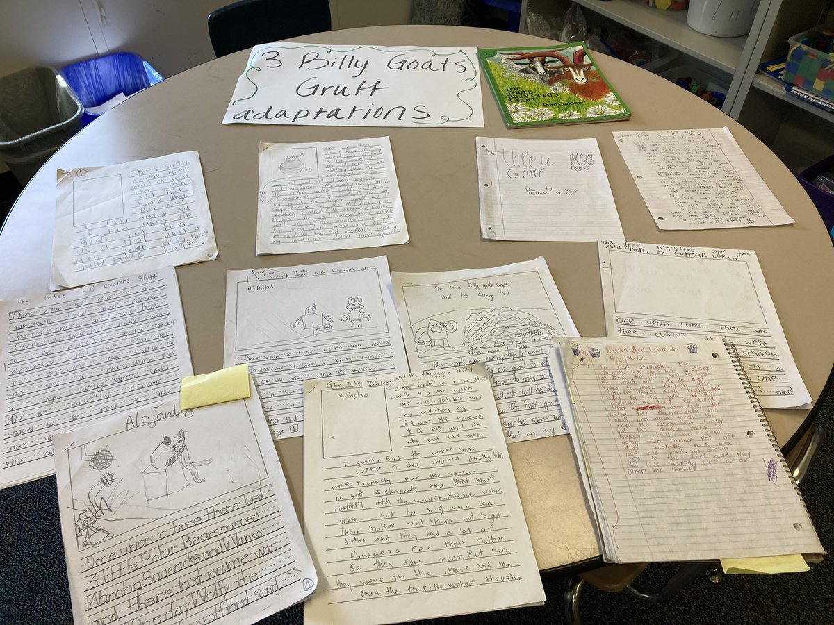 看看这一切的文字！！ 金斯利老师班的三年级学生改编了童话故事，然后分享了他们的作品，并通过画廊散步互相给予了具体的反馈。 接下来 - 原创童话！ #KWBPride https://t.co/KytFeWiZzf