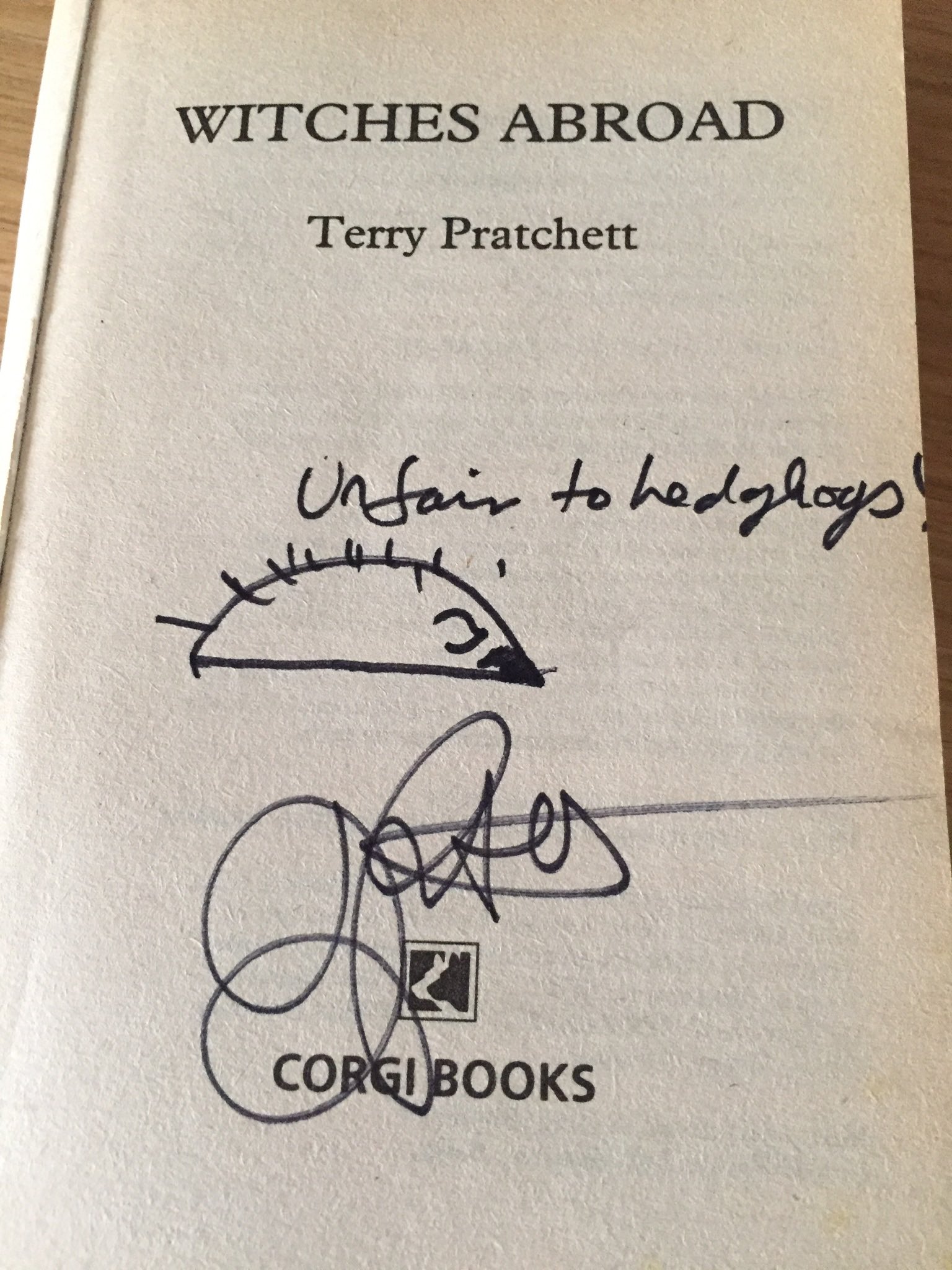   Happy Birthday Terry Pratchett. Fortunate indeed to have seen him talk. 