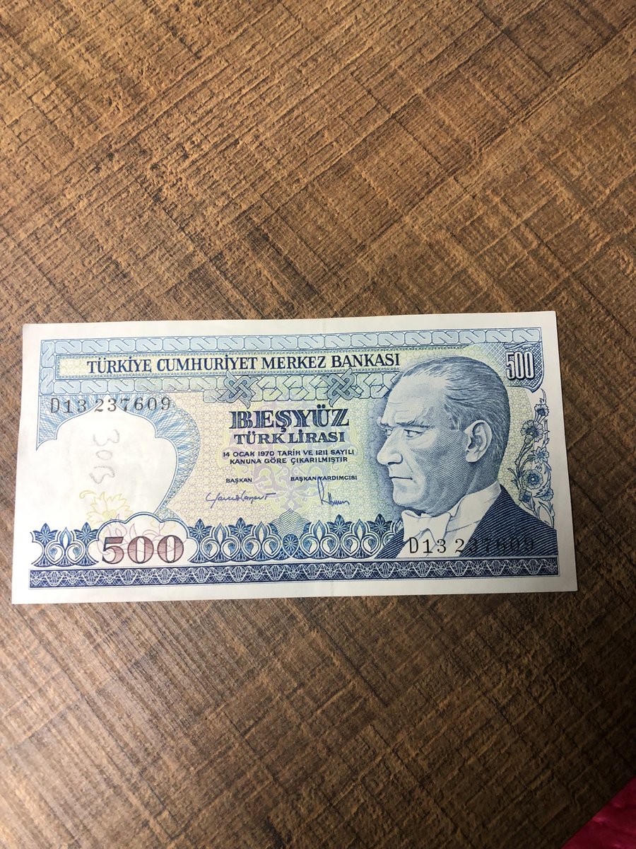 Tekrar gelecekse ,bari böyle gelsin #beşyüzTL #Atatürk