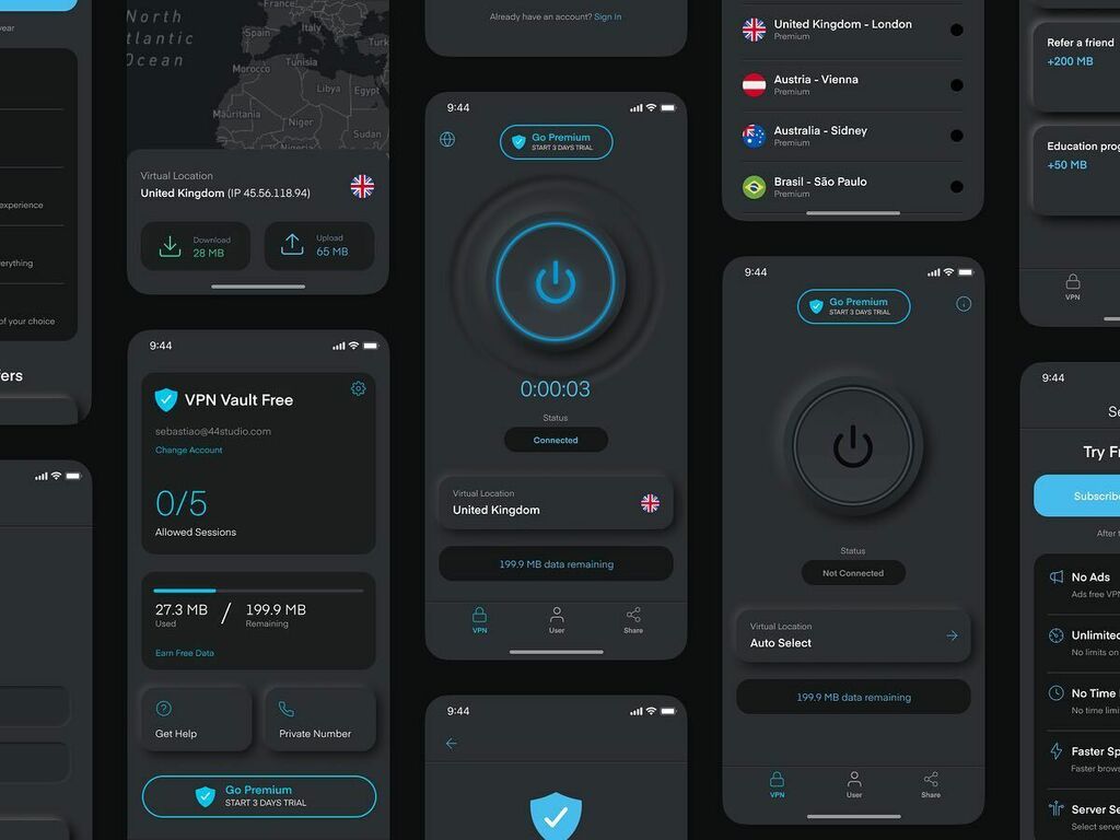 44StudioHQ's tweet photo. We made this app in July 2020, and now we were finally able to post something about this fun project.

VPN Vault iOS and Android apps are already on App Store, being currently used by millions of users across the world. This was the first time using the … https://t.co/gKiQvr1nWm https://t.co/9G4BhCnaEy