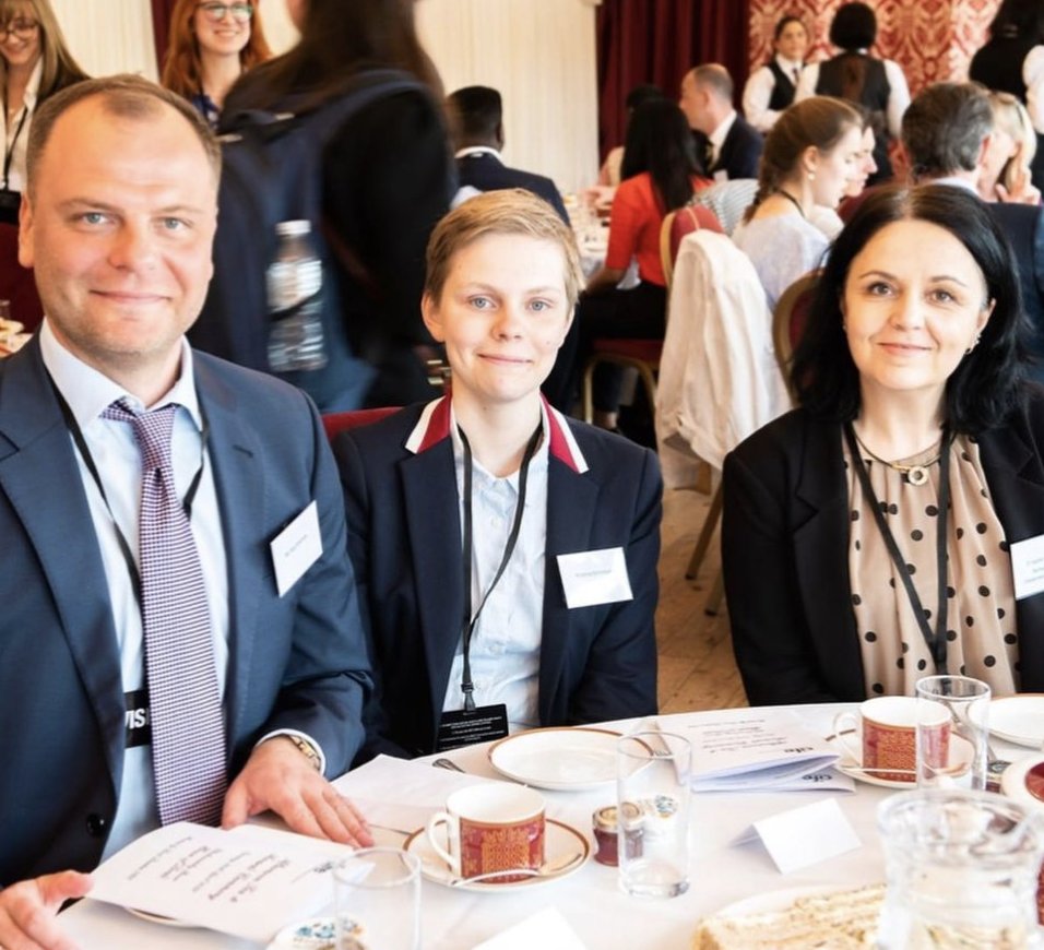 rochesterindcol's tweet photo. Congratulations to Kristina, one of our star students from last year, now studying @RoyalVetCollege. She received an award at this week's @UKHouseofLords @6thformexperts ceremony, pictured with #LordLexden, her happy dad and @rochesterindcol Chemistry tutor Dr Sophie Hilton. https://t.co/Lx5bZye2up